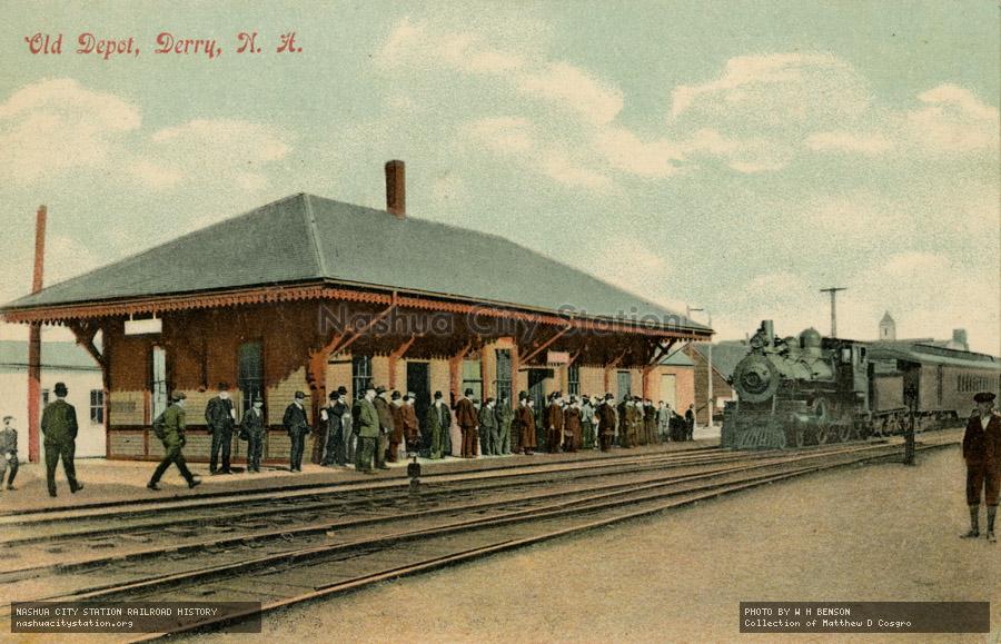 Postcard: Old Depot, Derry, N.H.